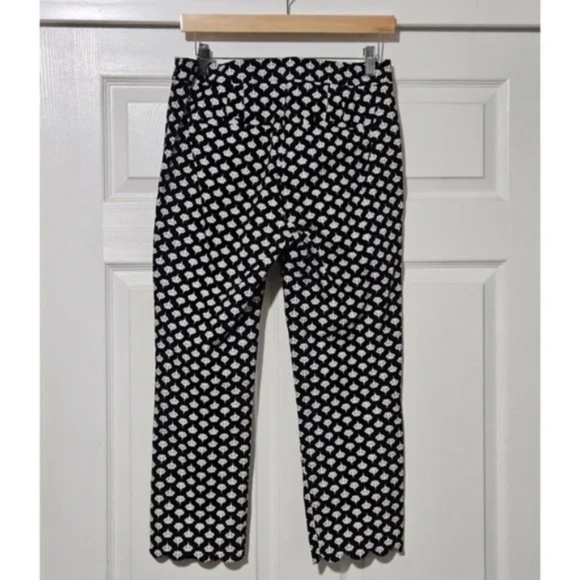 Talbots Chatham Crop Scallop Hem Pants - Picture 4 of 5
